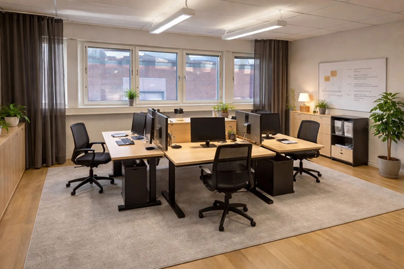 Palmung Mellin kontorshotell digitalt inrett rum 23 kvm