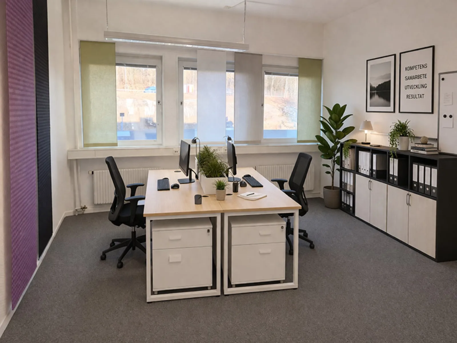 Palmung Mellin kontorshotell inrett rum 15 kvm